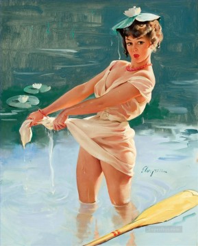 Nude Painting - Gil Elvgren pin up 16